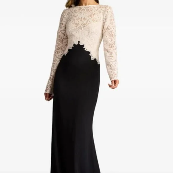 chinese dress ladies IVORY/BLACK LACE SHORT DRESS  Savvy Seconds Boutique